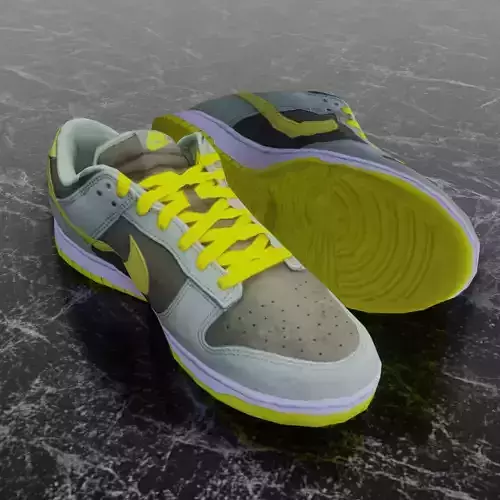 NIKE DUNK 3D SHOES - YELLOW
