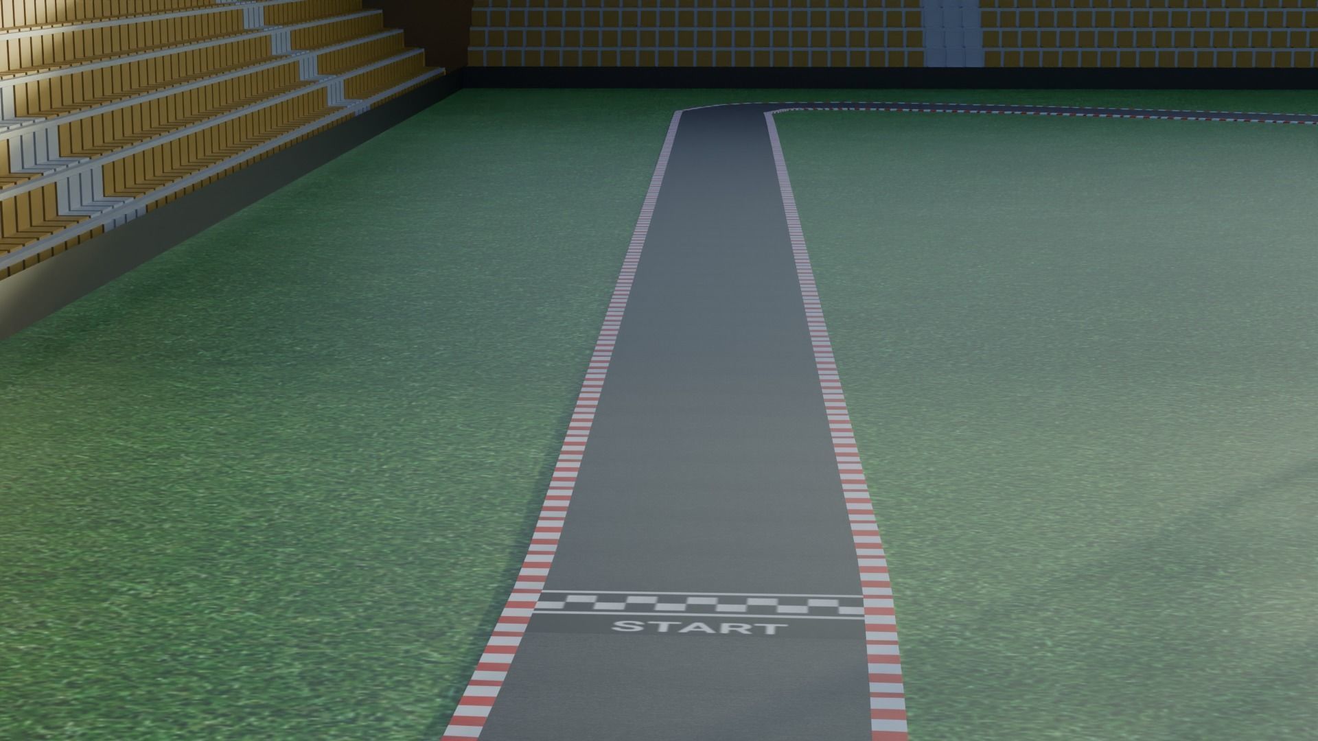 Race Track Low-poly 3D model_4