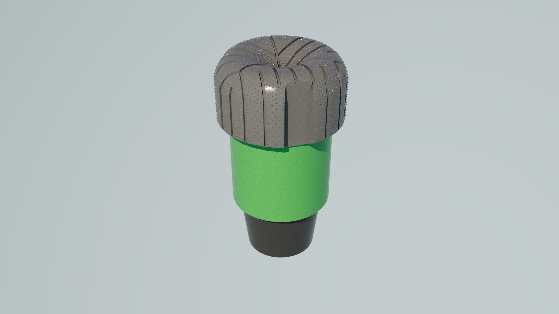 Drilling core Bit Low-poly 3D model_1
