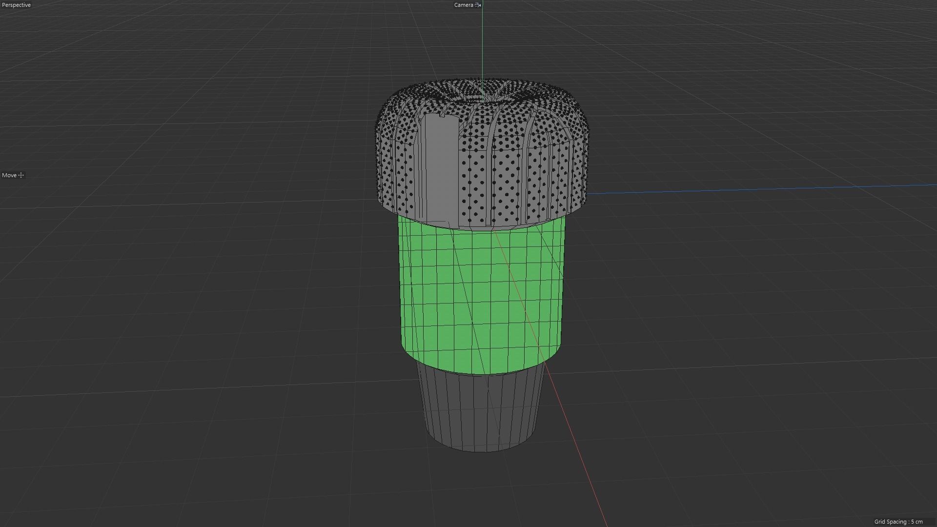 Drilling core Bit Low-poly 3D model_6