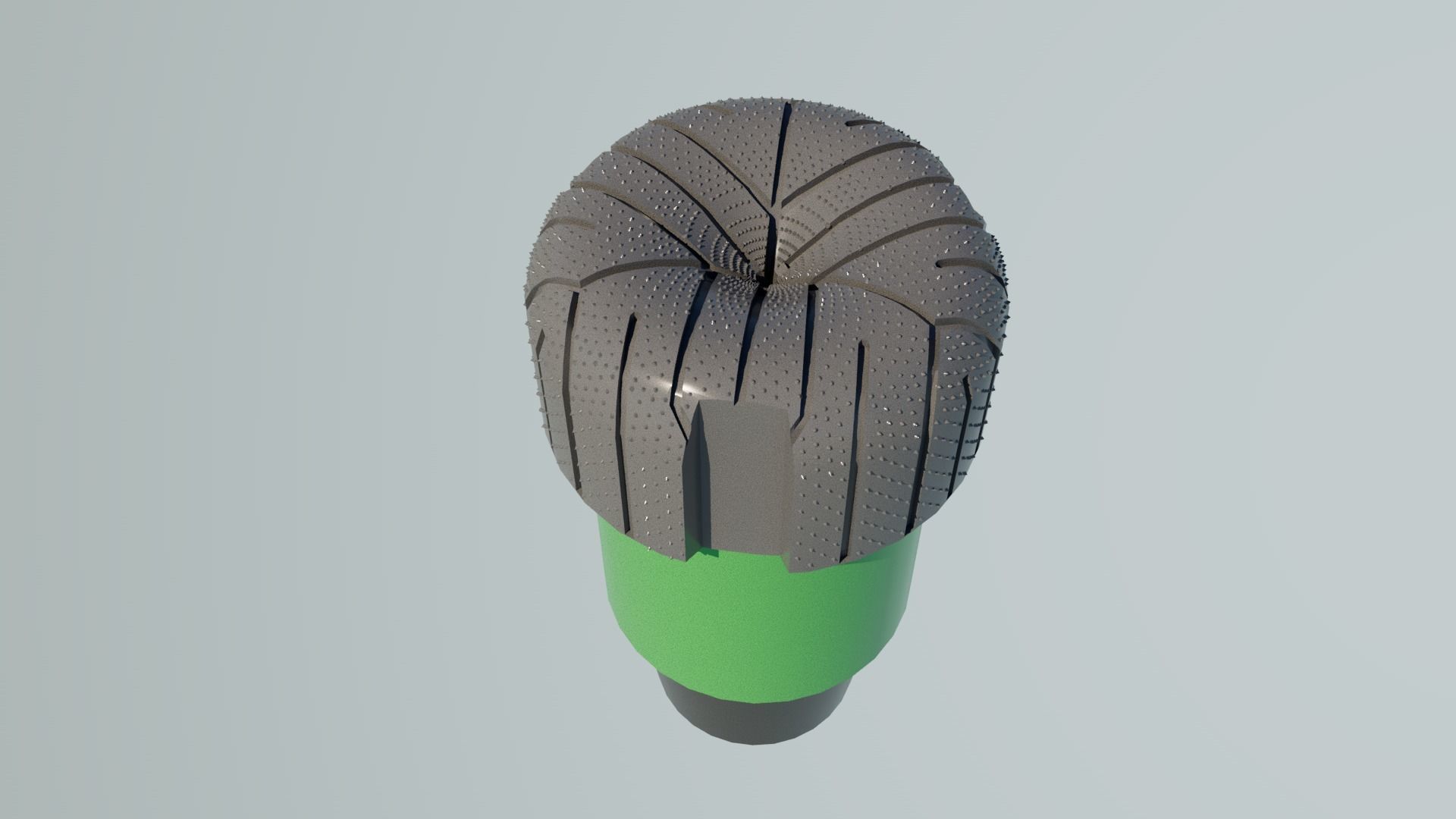 Drilling core Bit Low-poly 3D model_2