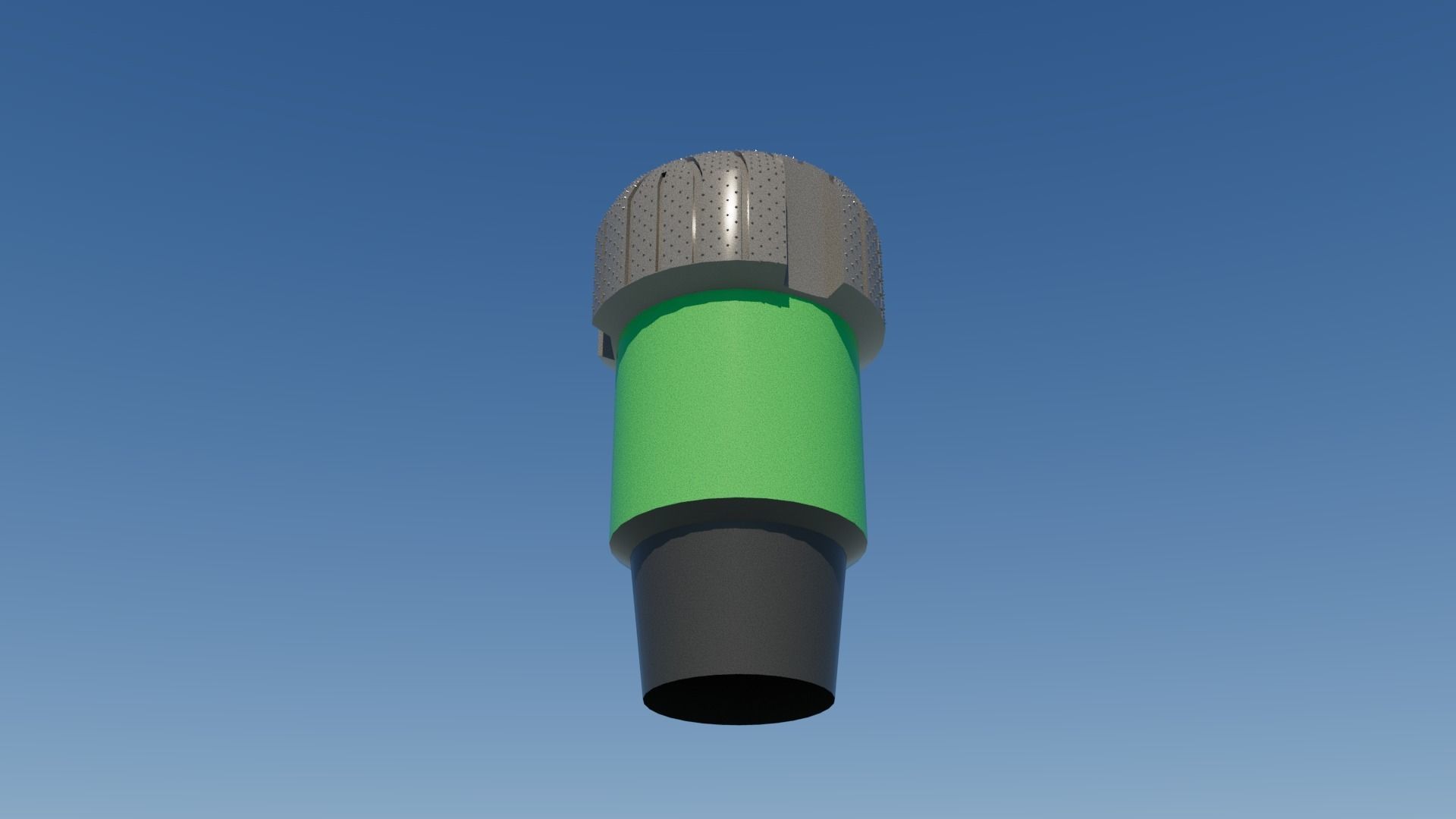 Drilling core Bit Low-poly 3D model_4