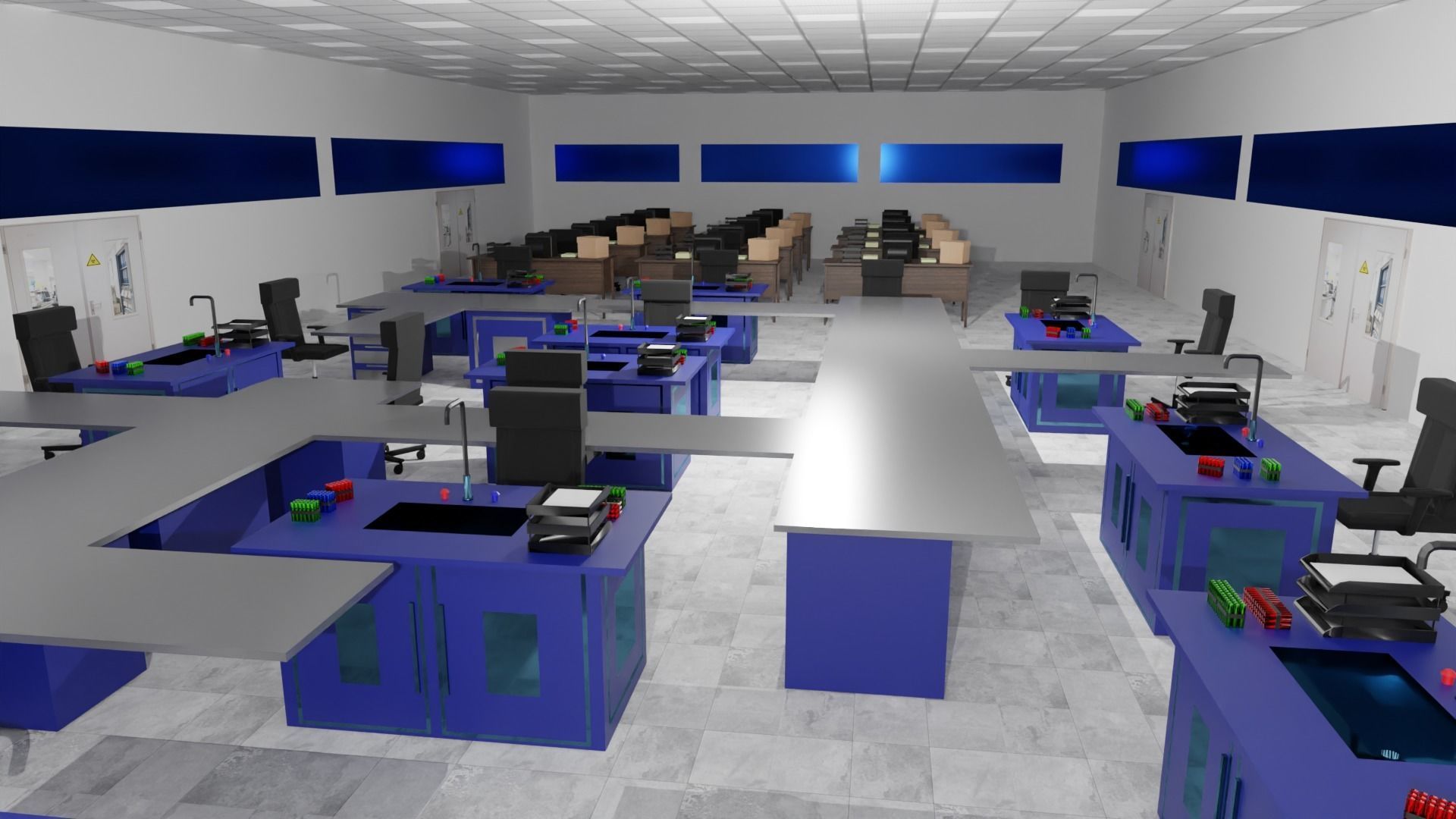 3D model Laboratory Interior VR / AR / low-poly | CGTrader