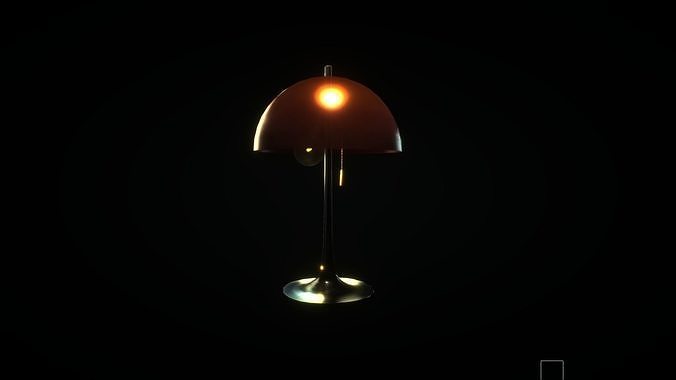 lamp vintage Low-poly 3D model