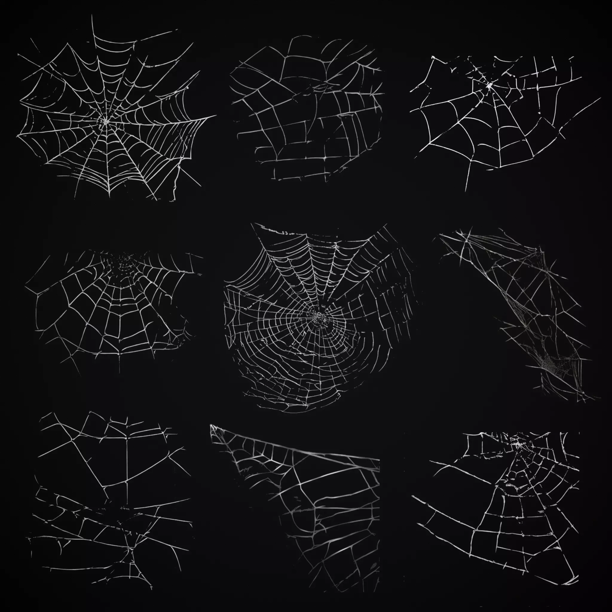Spider Webs Pack Two Low-poly 3D model