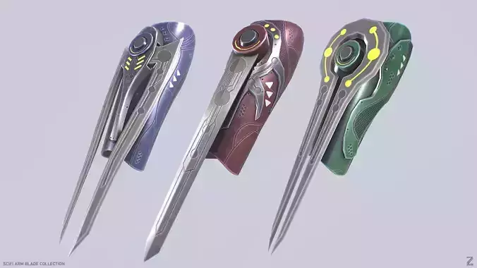 Scifi arm blade collection 
