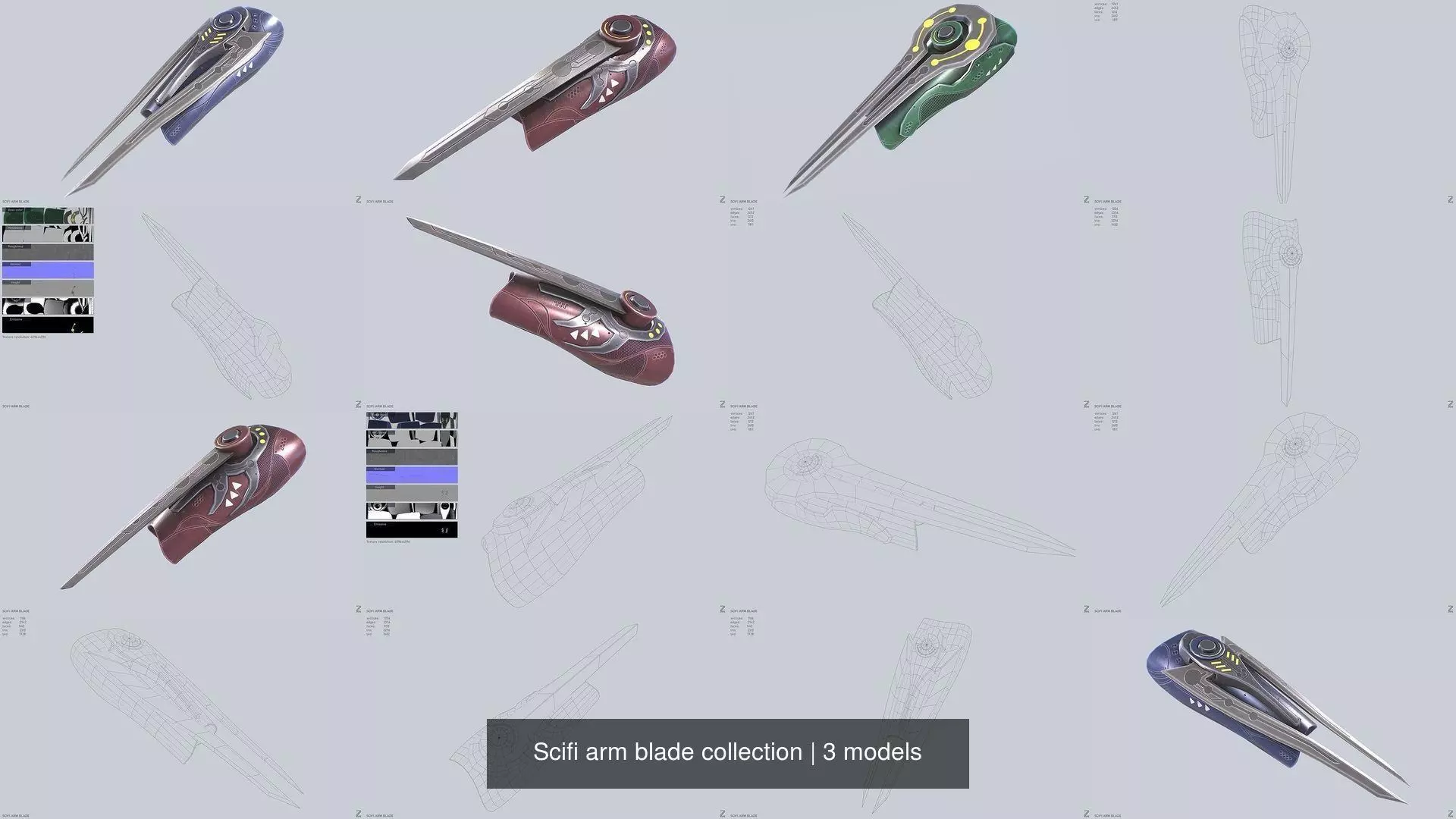 Scifi arm blade collection _1