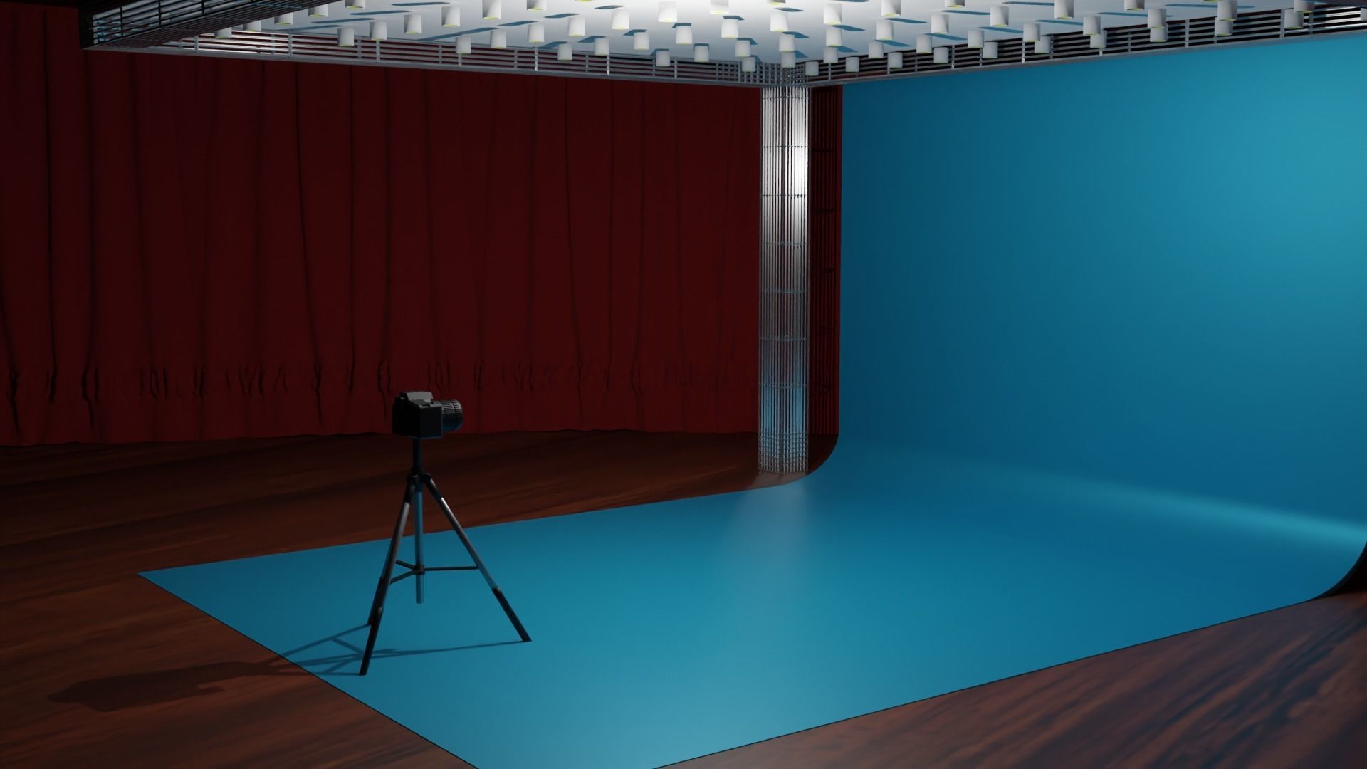 Photo Studio Low-poly 3D model_3