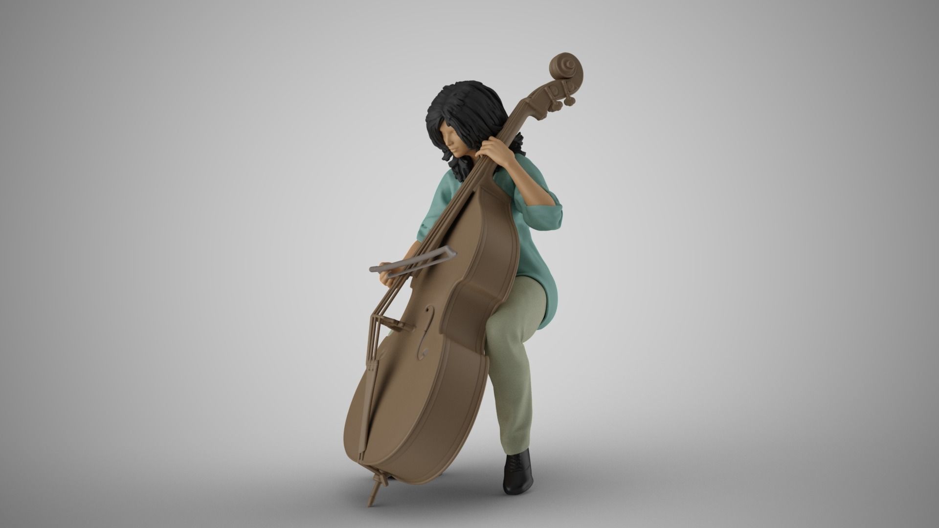 Female Bass Payer 2 3D print model_10