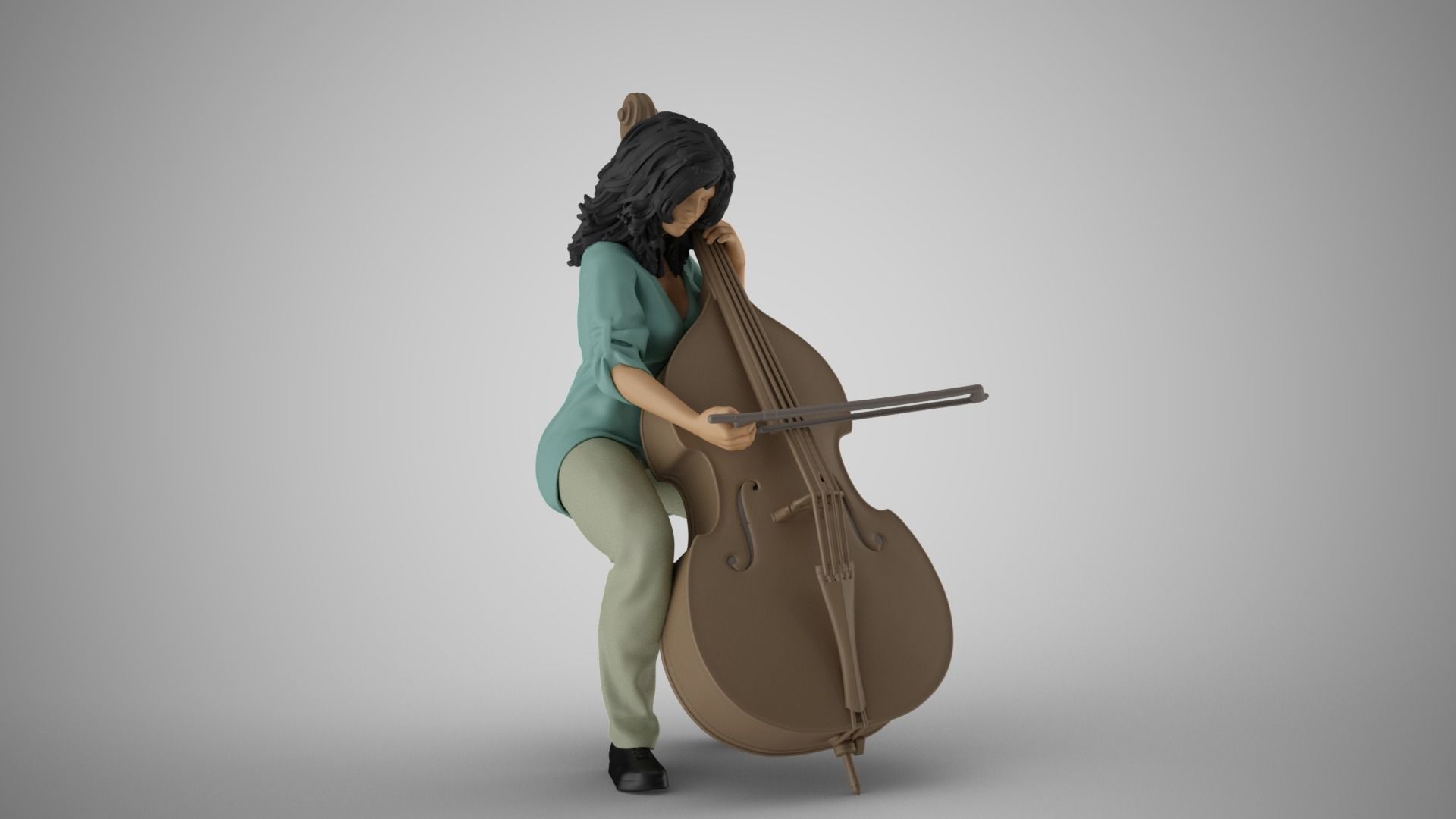 Female Bass Payer 2 3D print model_4