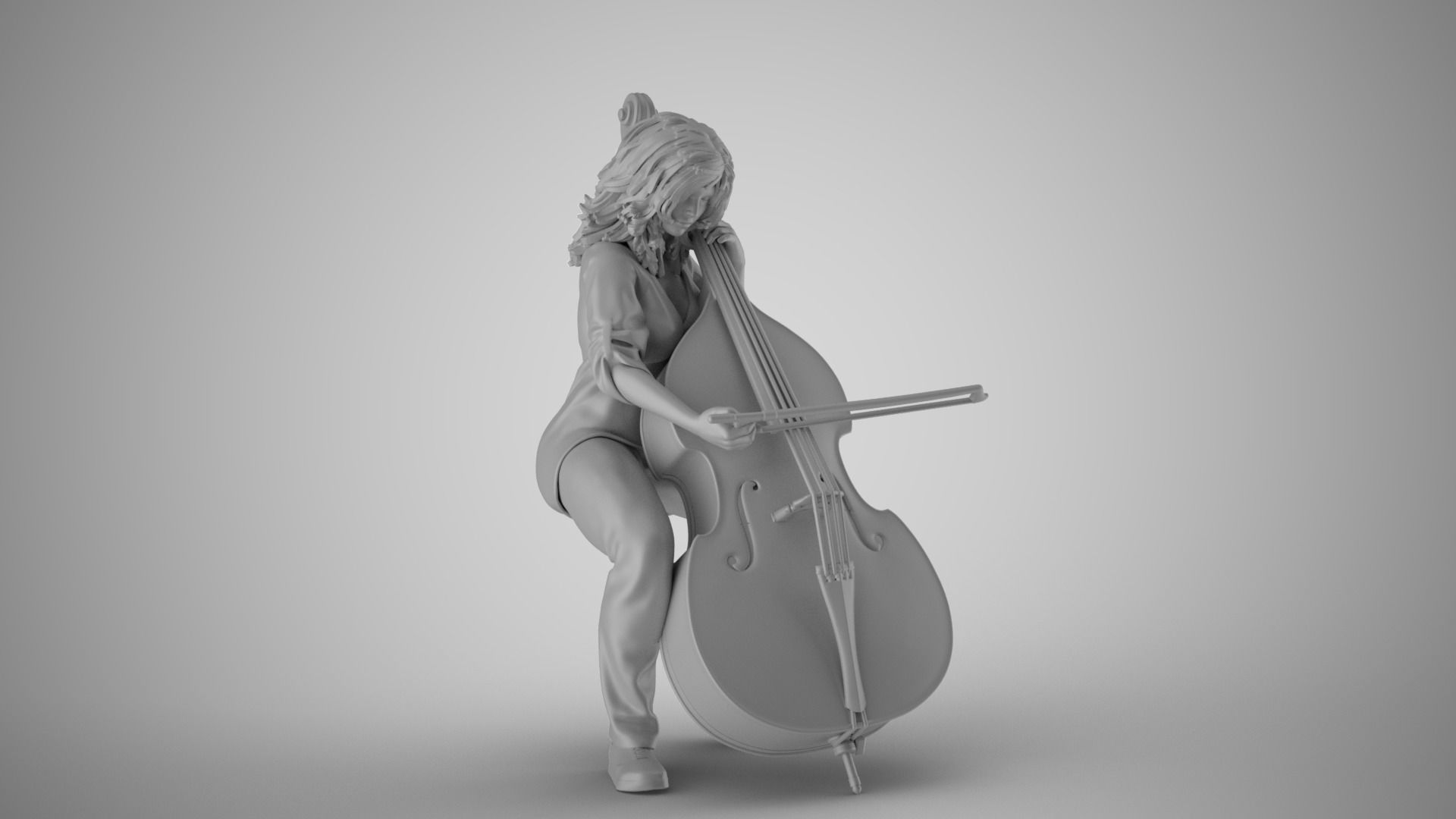 Female Bass Payer 2 3D print model_3