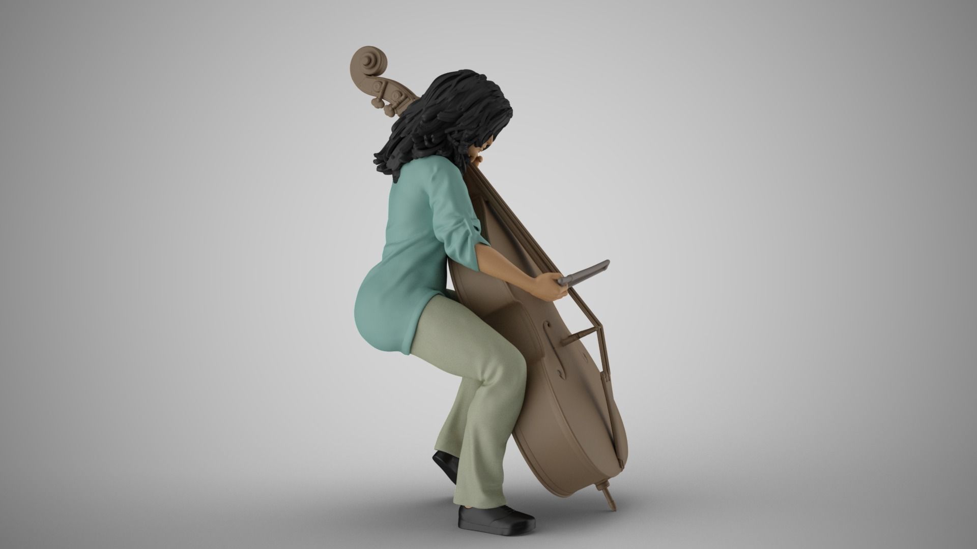 Female Bass Payer 2 3D print model_5