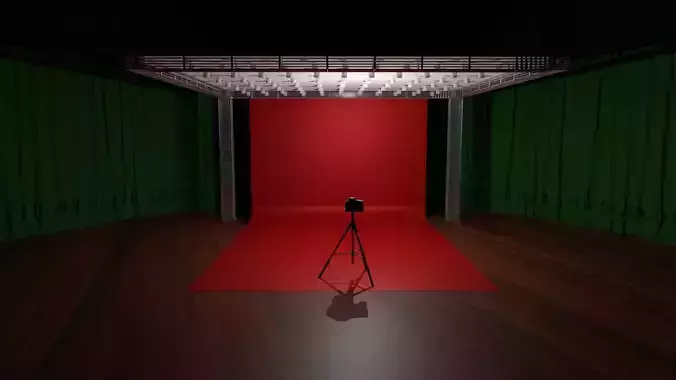 Professional Studio  Low-poly 3D model