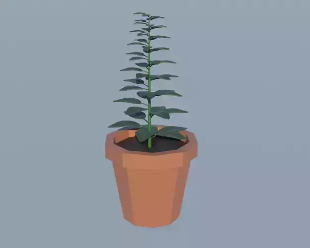 Low Poly Potted Plant