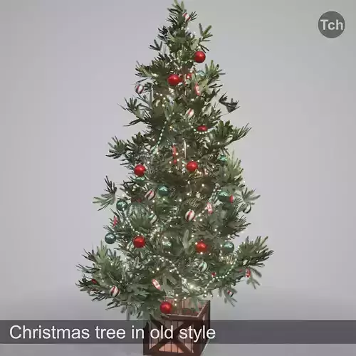 Christmas tree in old style