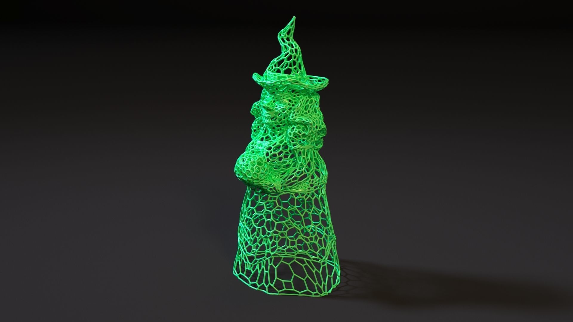 Pumpkin Witch 3D print model_1