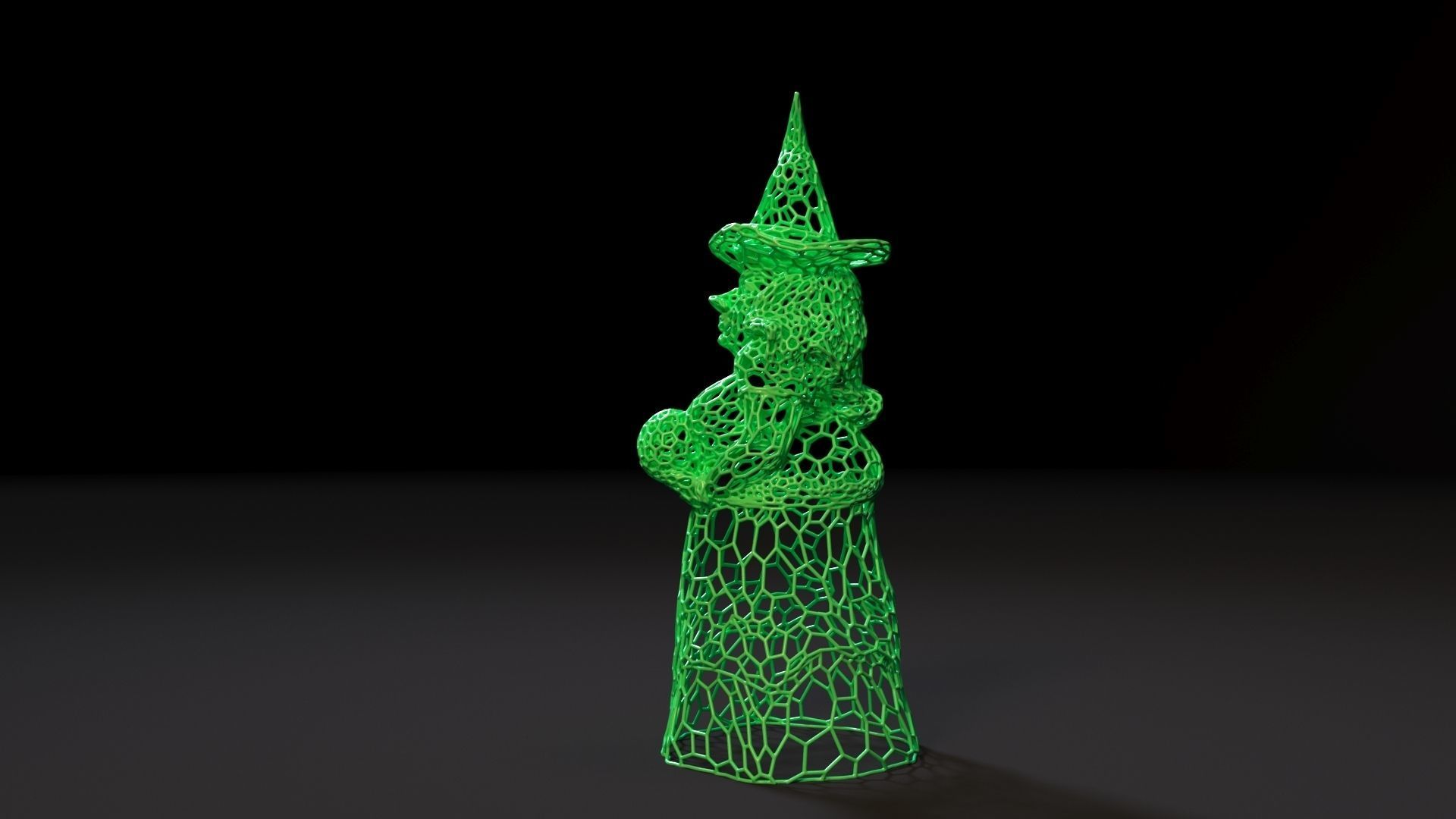 Pumpkin Witch 3D print model_2