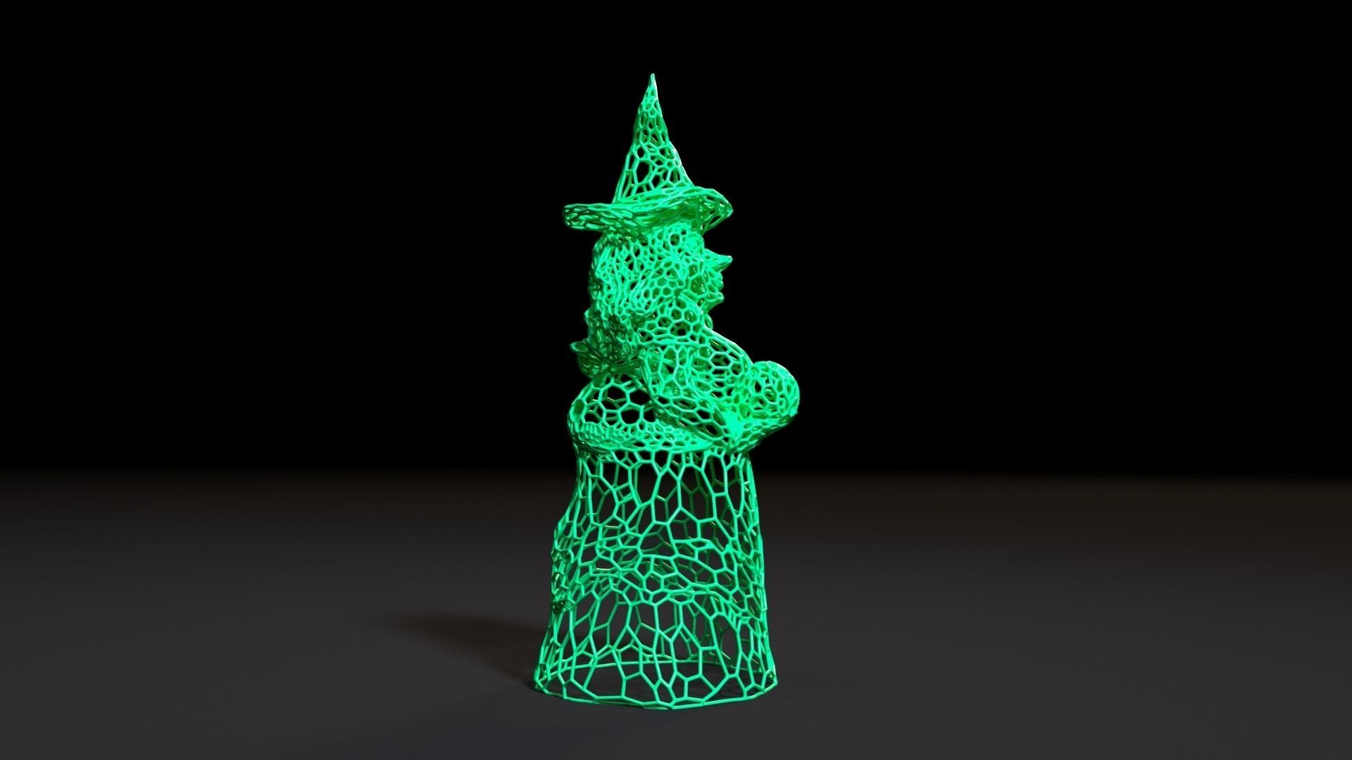 Pumpkin Witch 3D print model_6