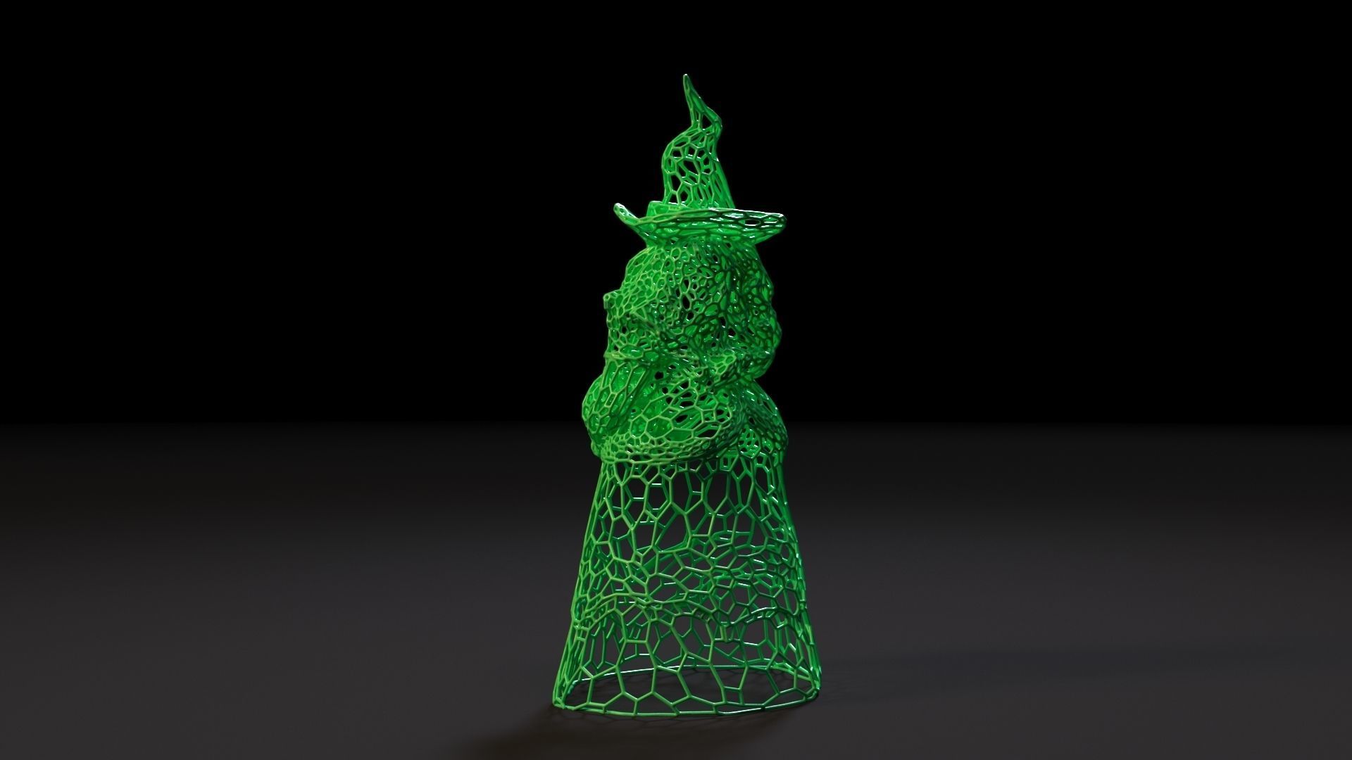 Pumpkin Witch 3D print model_3