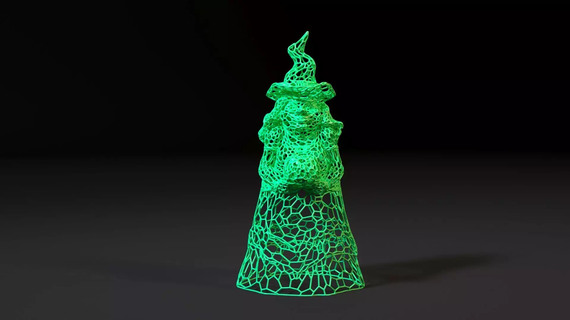 Pumpkin Witch 3D print model_0