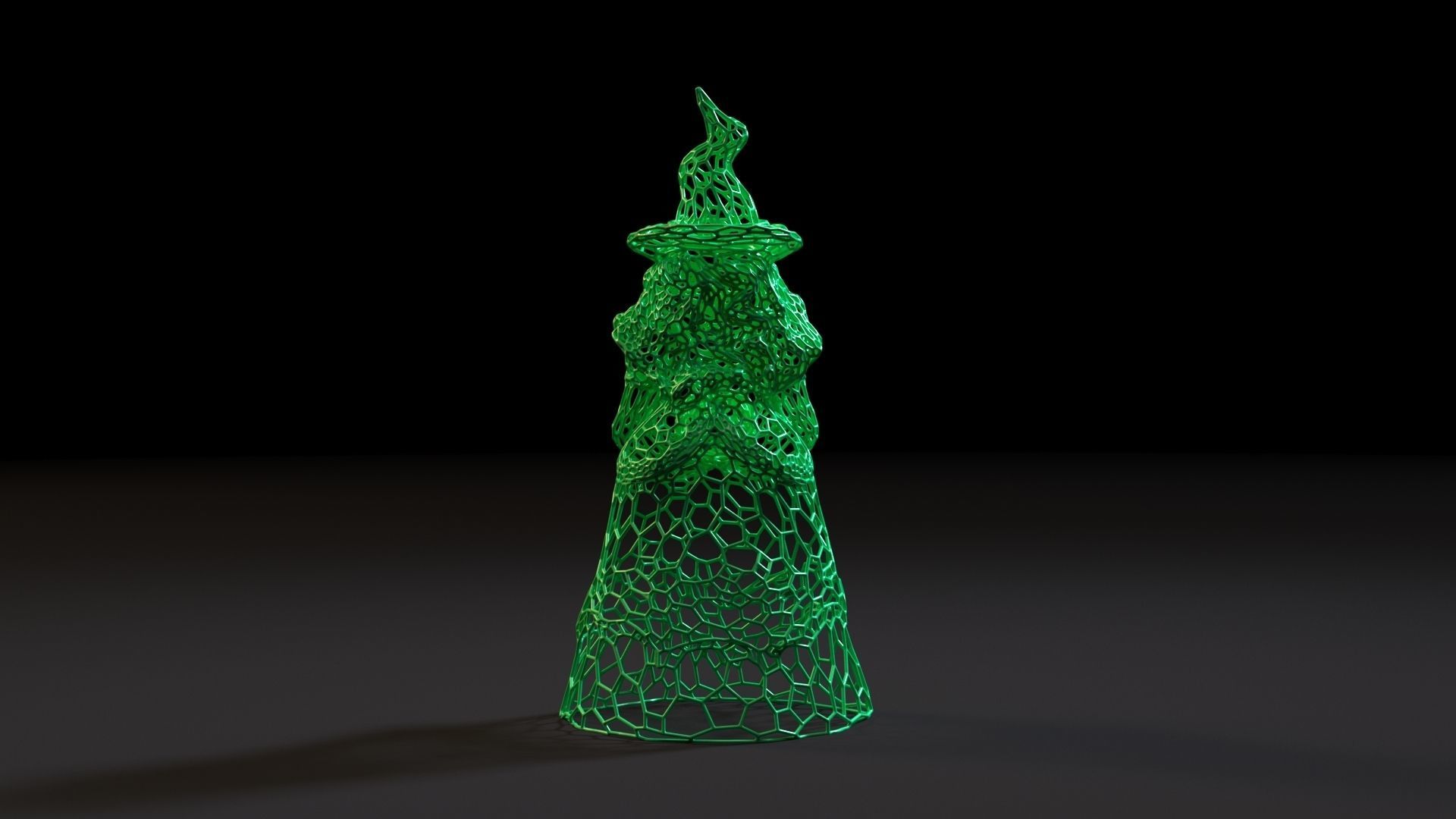 Pumpkin Witch 3D print model_4