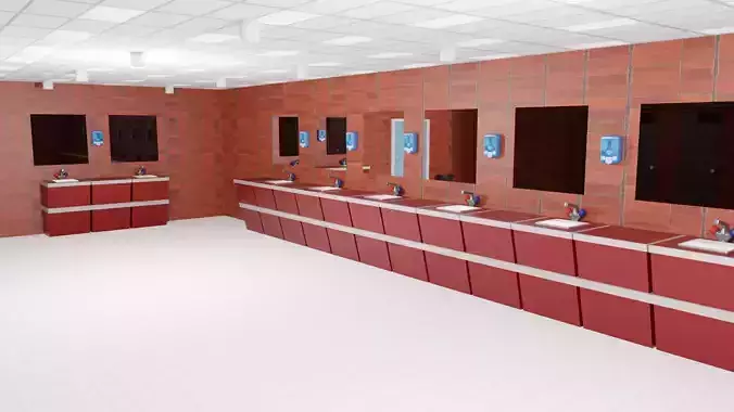 Hotel Restroom Interior