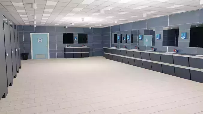 School Restroom Interior