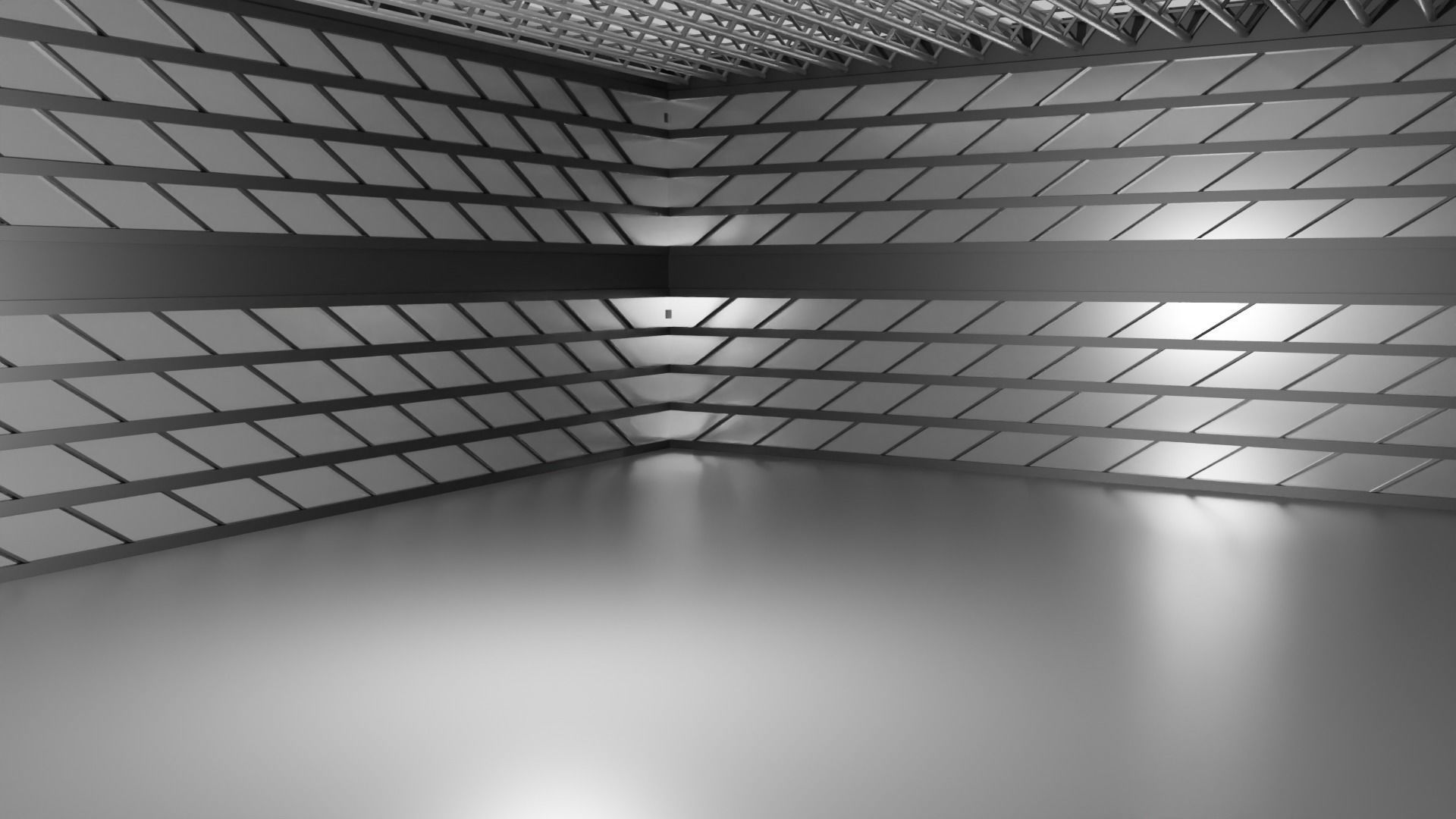  Hangar Interior Low-poly 3D model_4