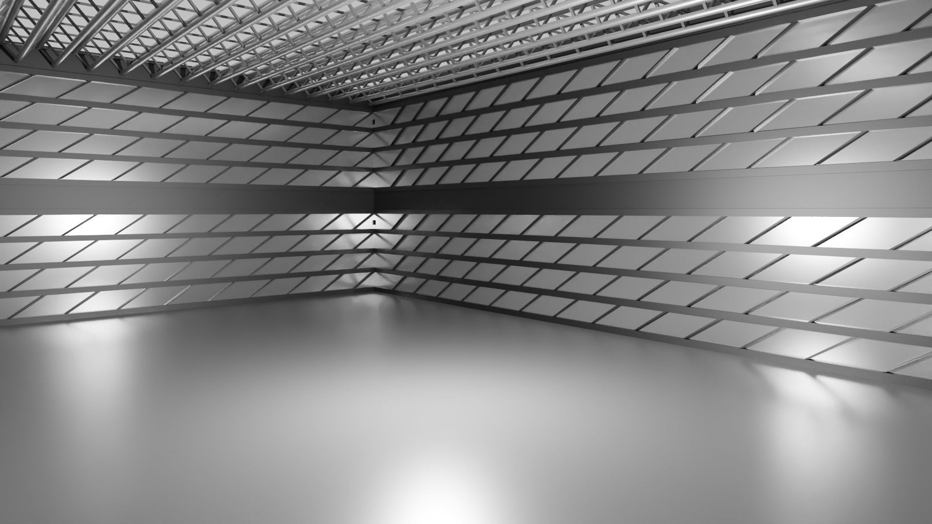  Hangar Interior Low-poly 3D model_5