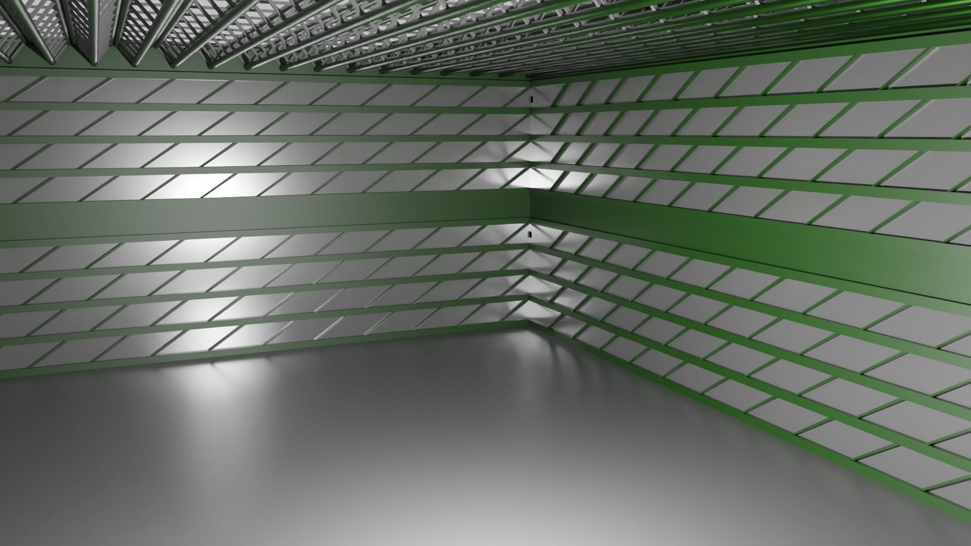  Hangar Interior Low-poly 3D model_3