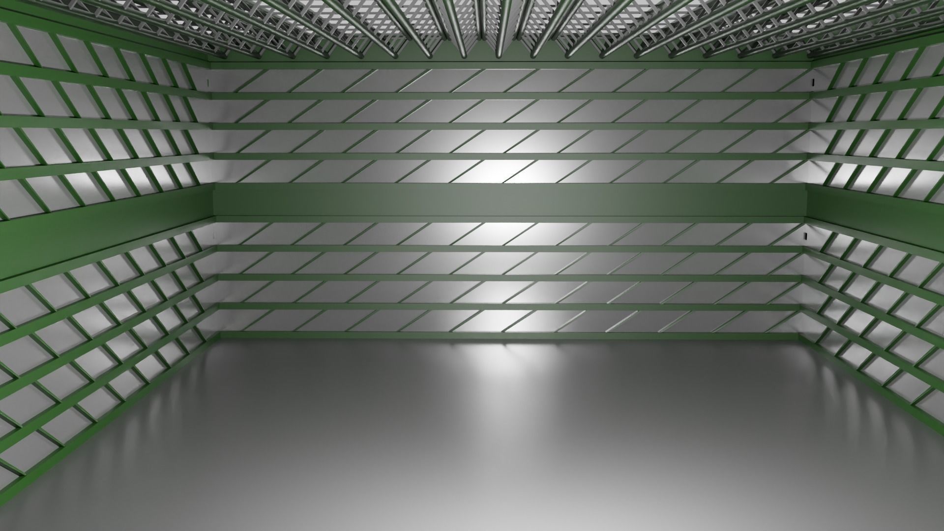  Hangar Interior Low-poly 3D model_2