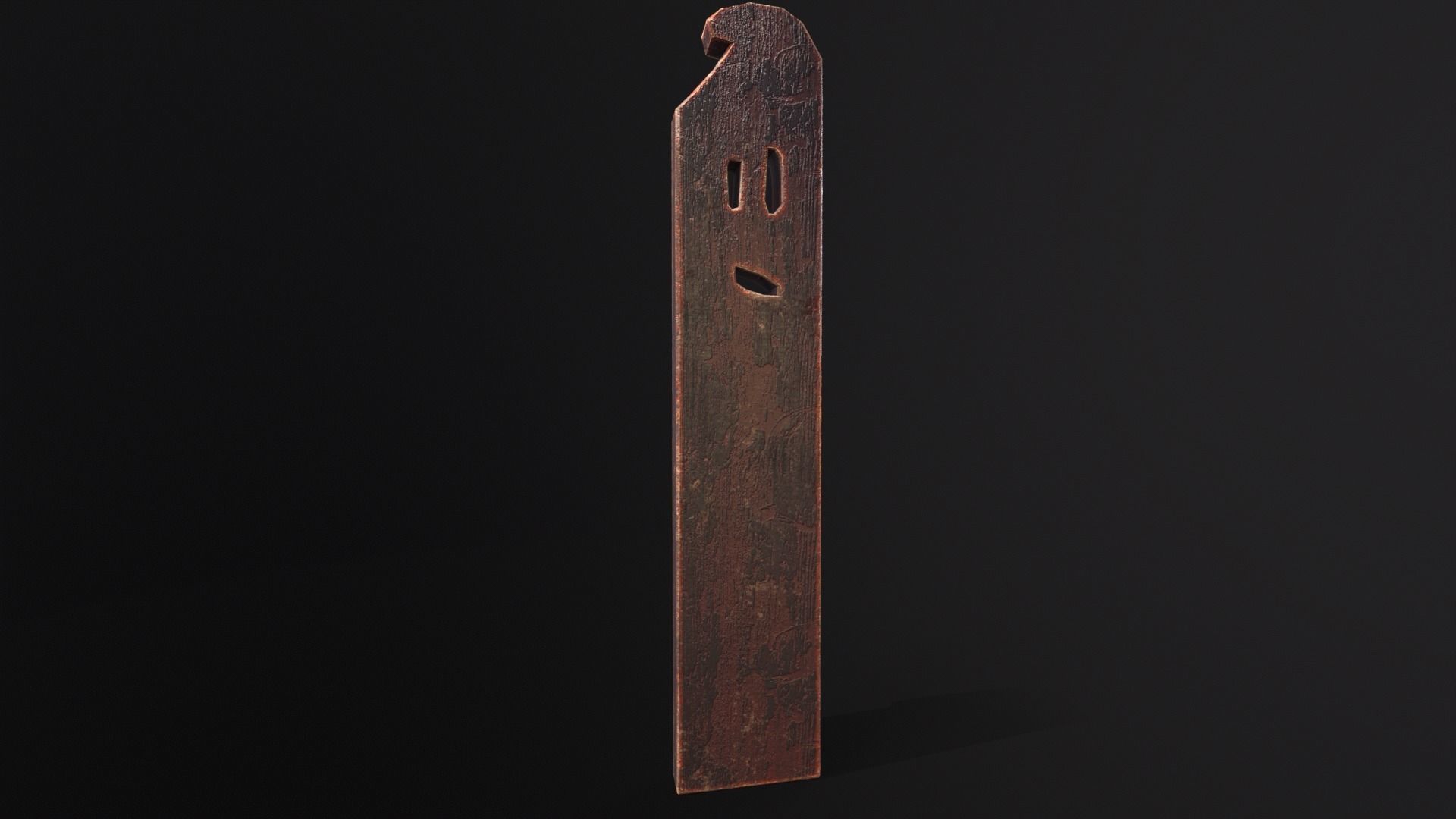 Spooky Ghost Planks Halloween Decoration  Low-poly 3D model_22