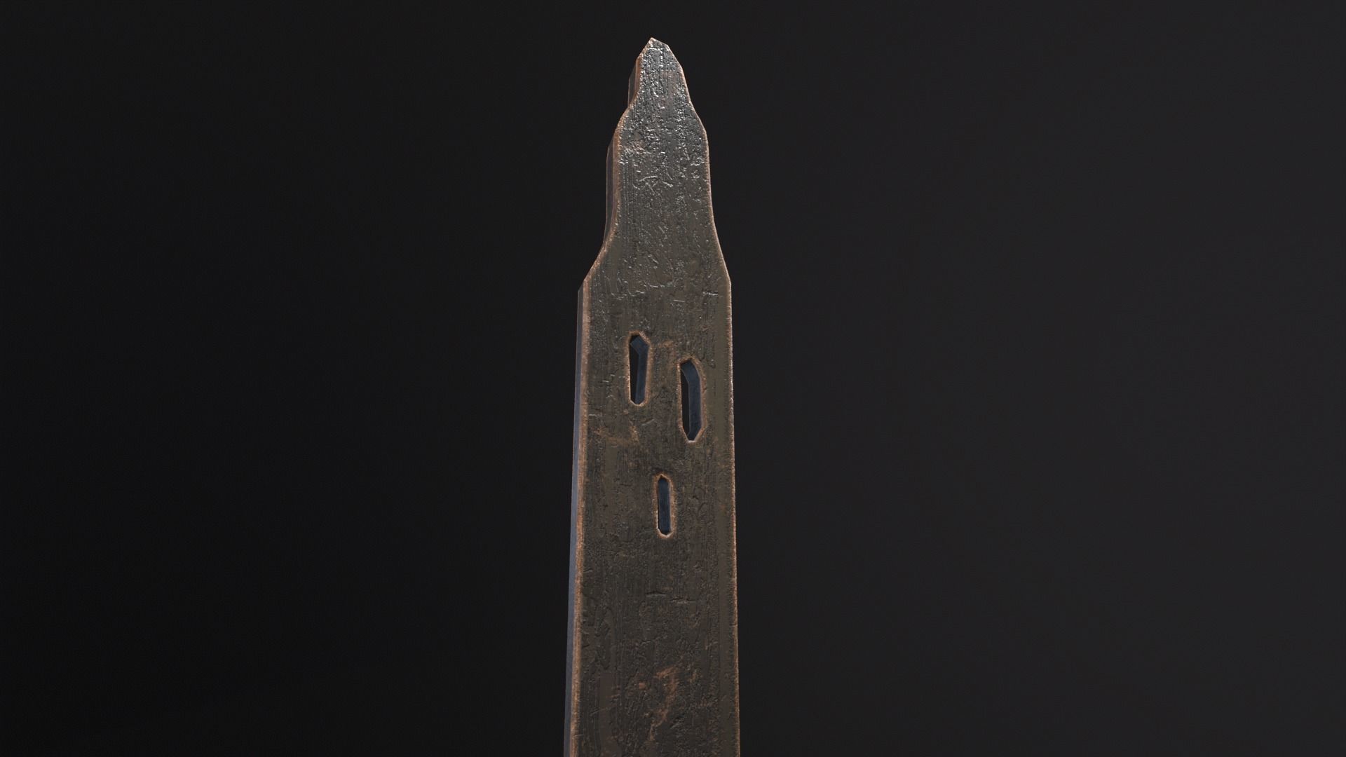 Spooky Ghost Planks Halloween Decoration  Low-poly 3D model_18