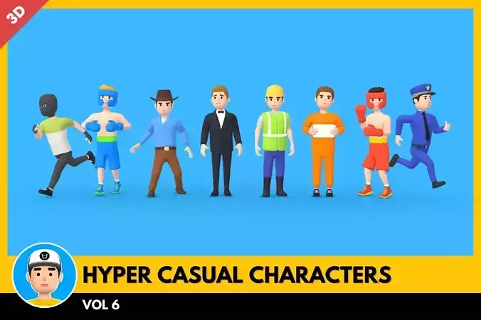 HYPER CASUAL CHARACTERS VOL 6