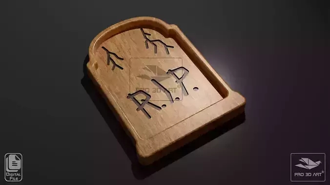  Halloween Tombstone Tray - CNC Files for Wood