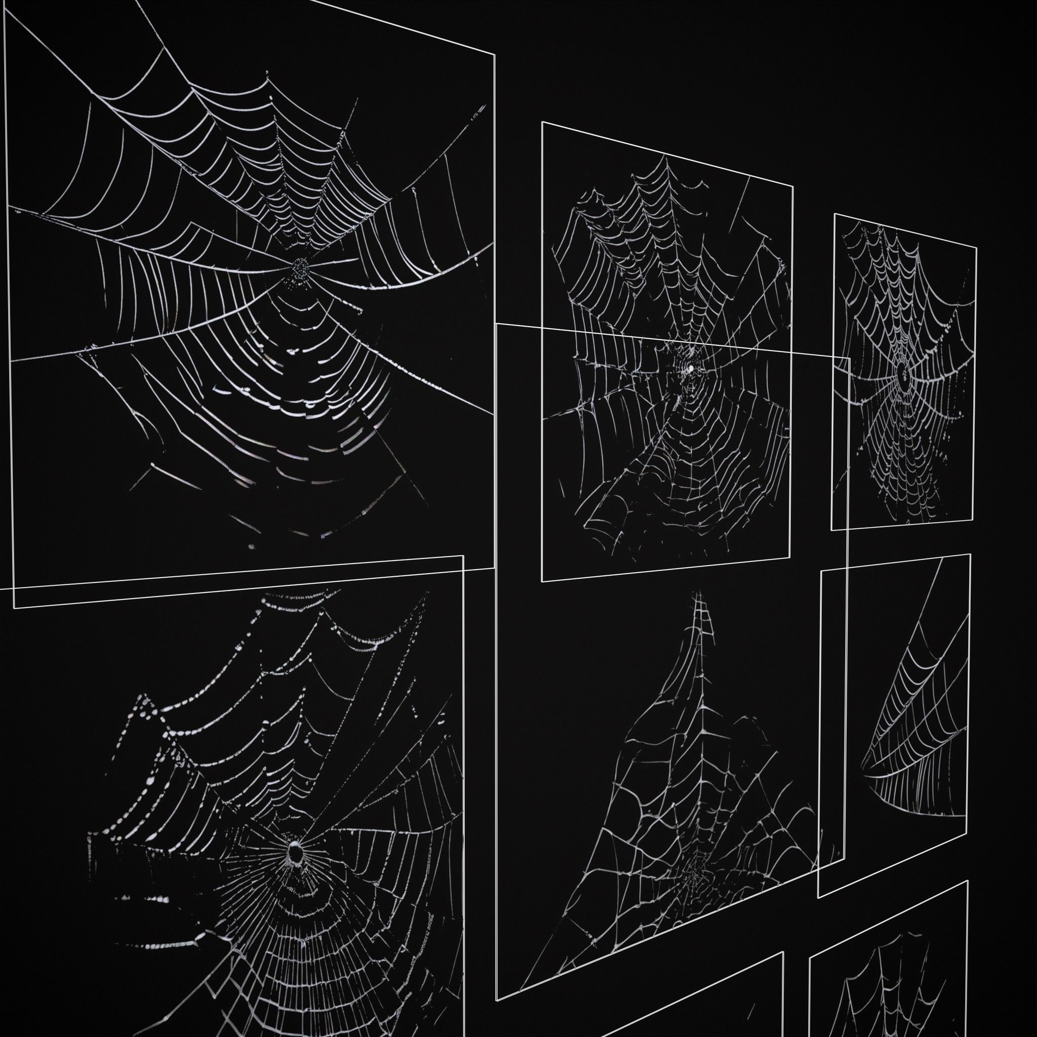 Spider Webs Packs One and Two 3D Model Collection_21