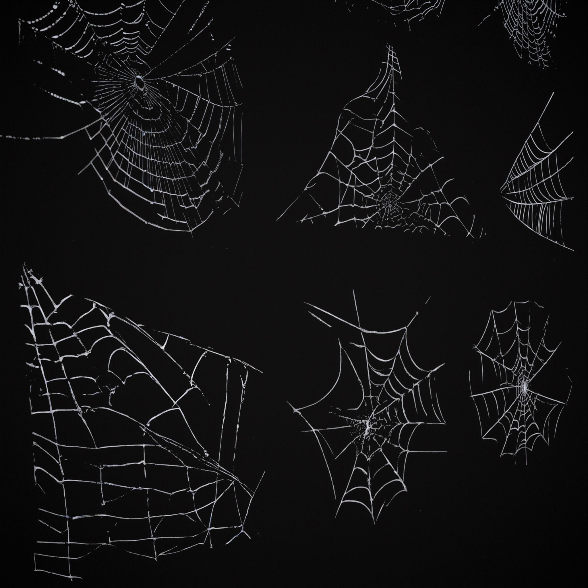 Spider Webs Packs One and Two 3D Model Collection_24
