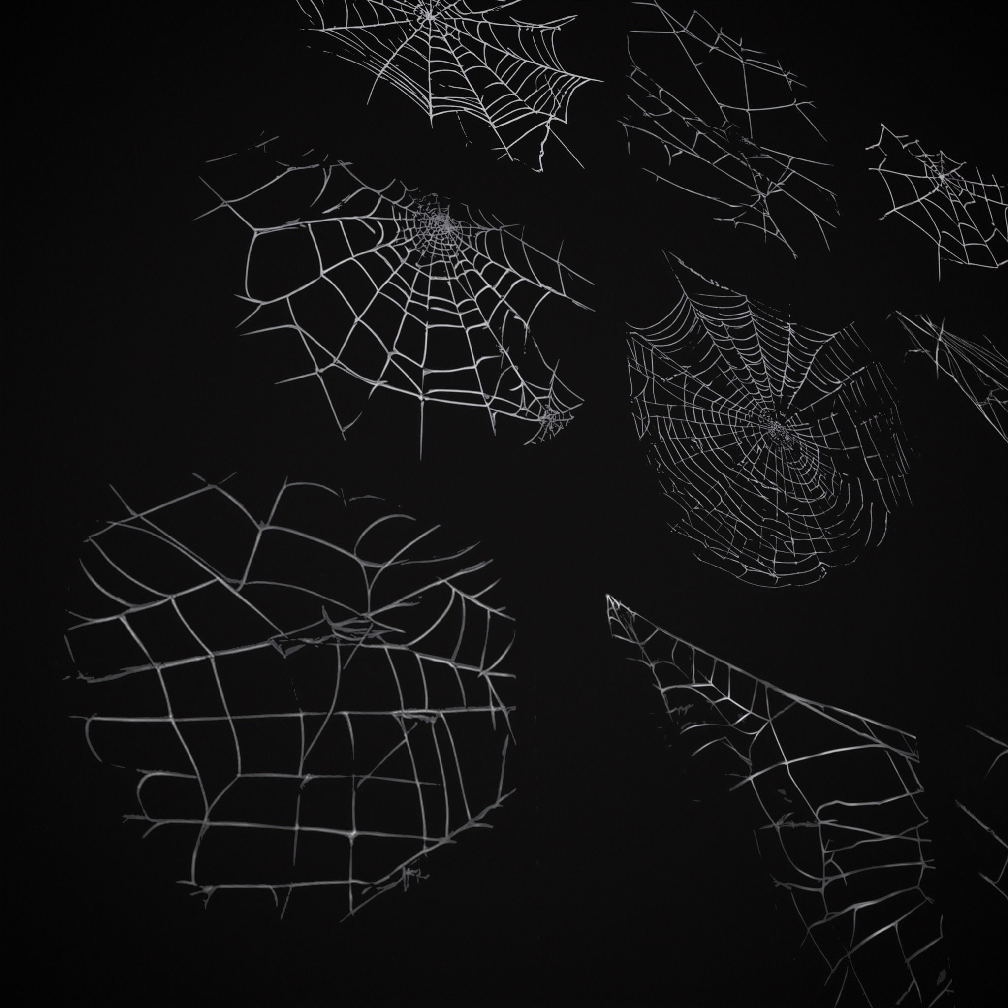Spider Webs Packs One and Two 3D Model Collection_46
