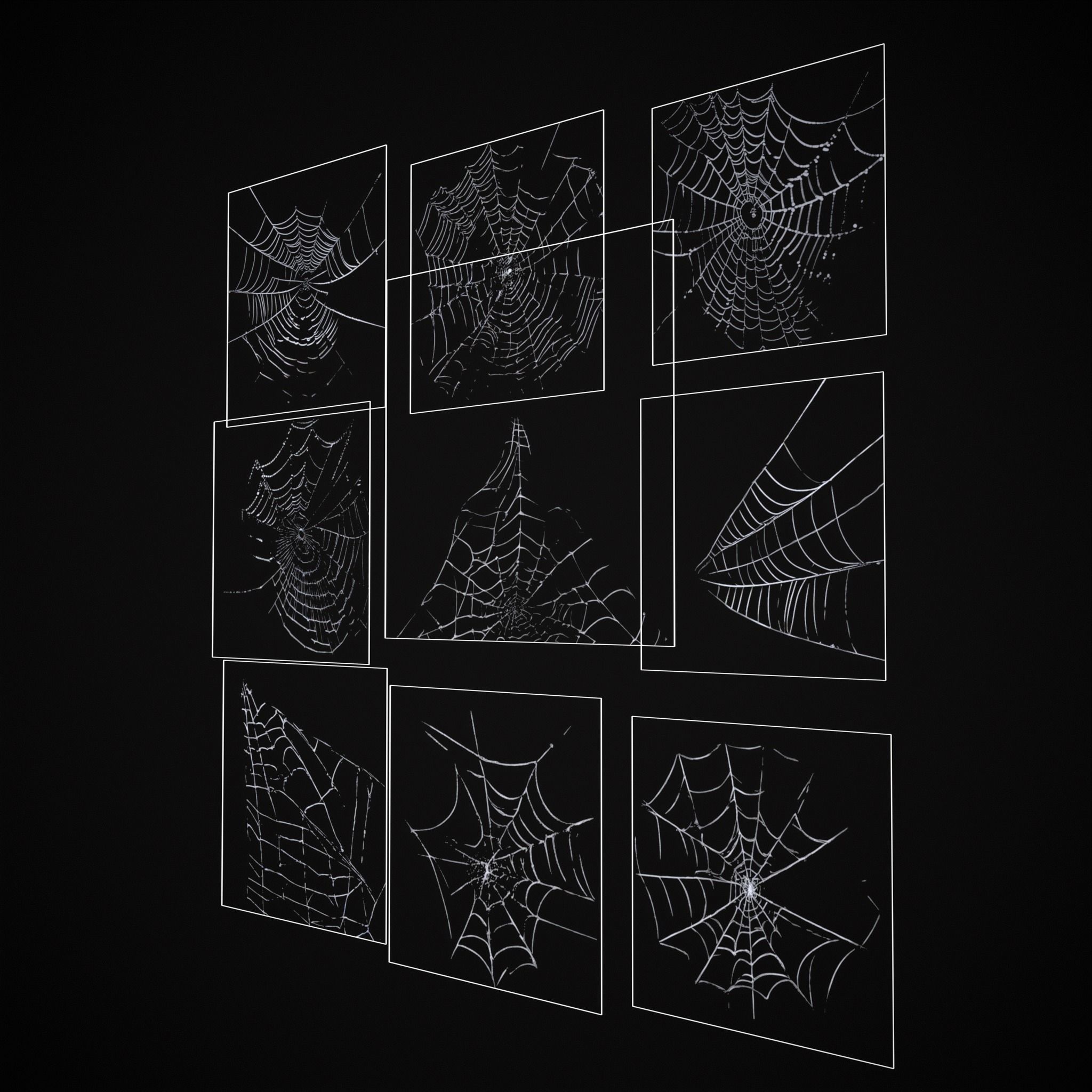 Spider Webs Packs One and Two 3D Model Collection_23