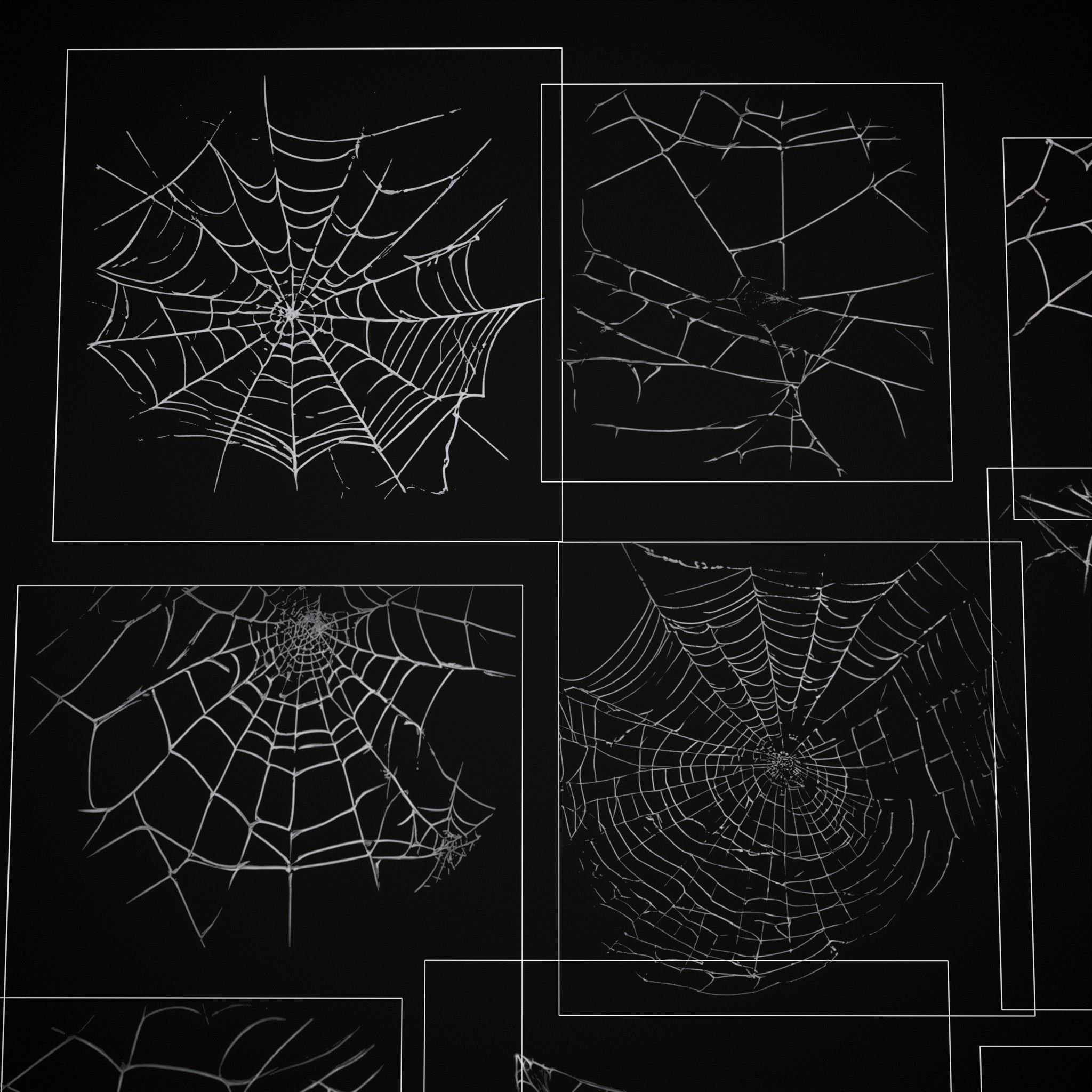 Spider Webs Packs One and Two 3D Model Collection_43