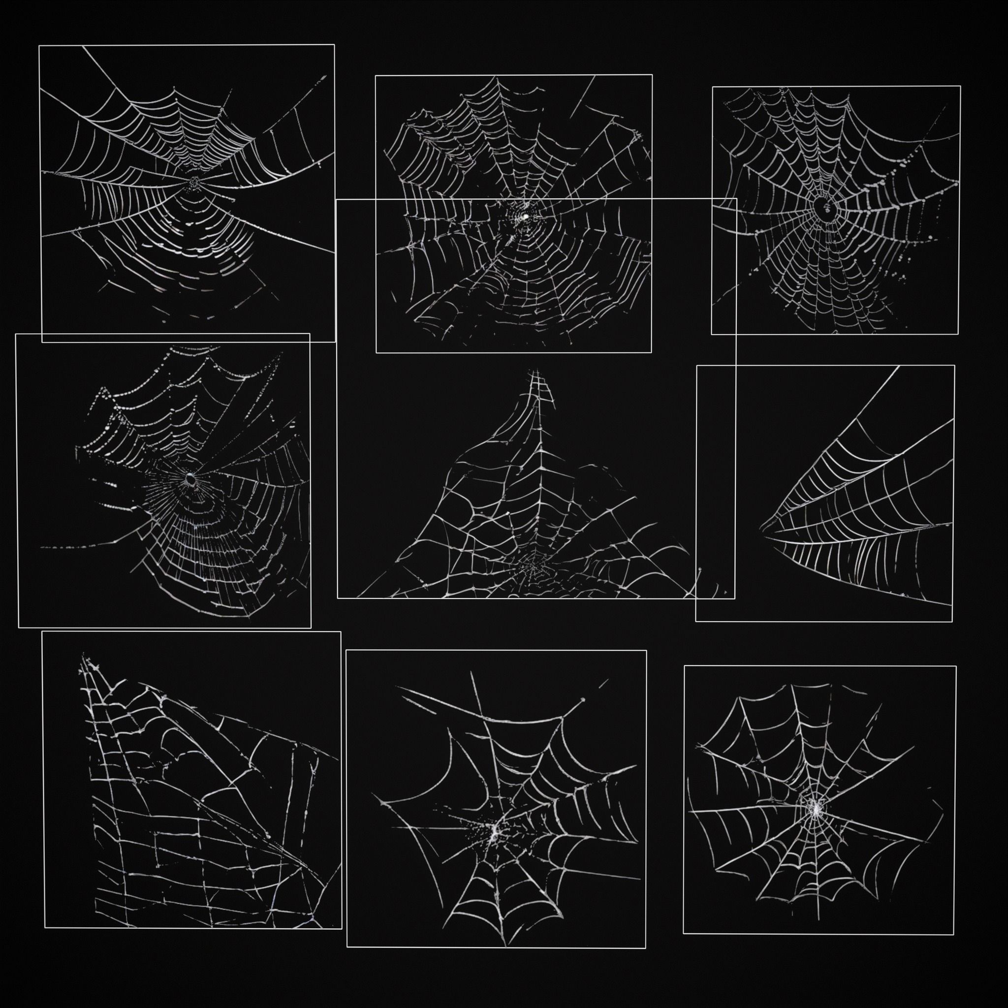 Spider Webs Packs One and Two 3D Model Collection_29