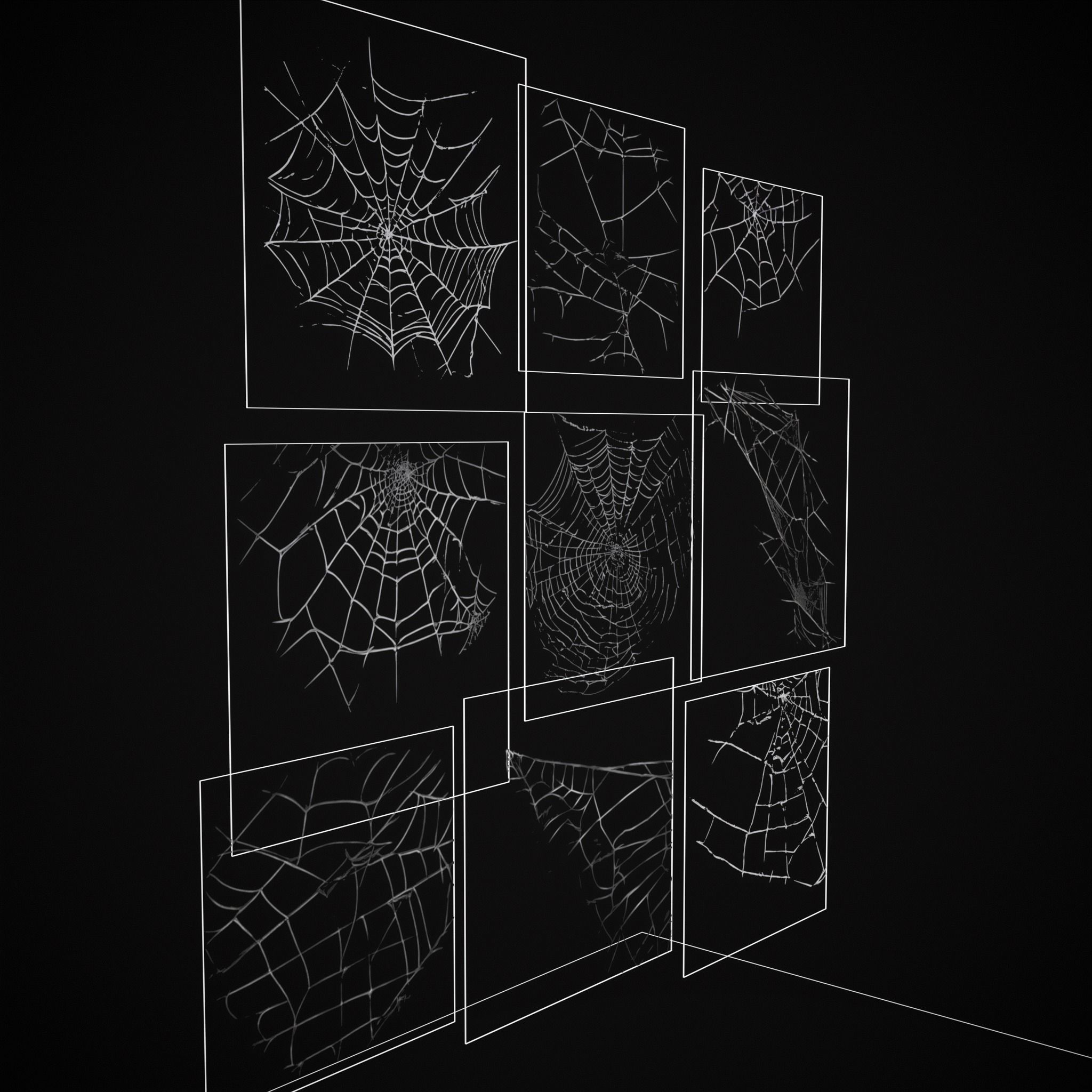 Spider Webs Packs One and Two 3D Model Collection_39