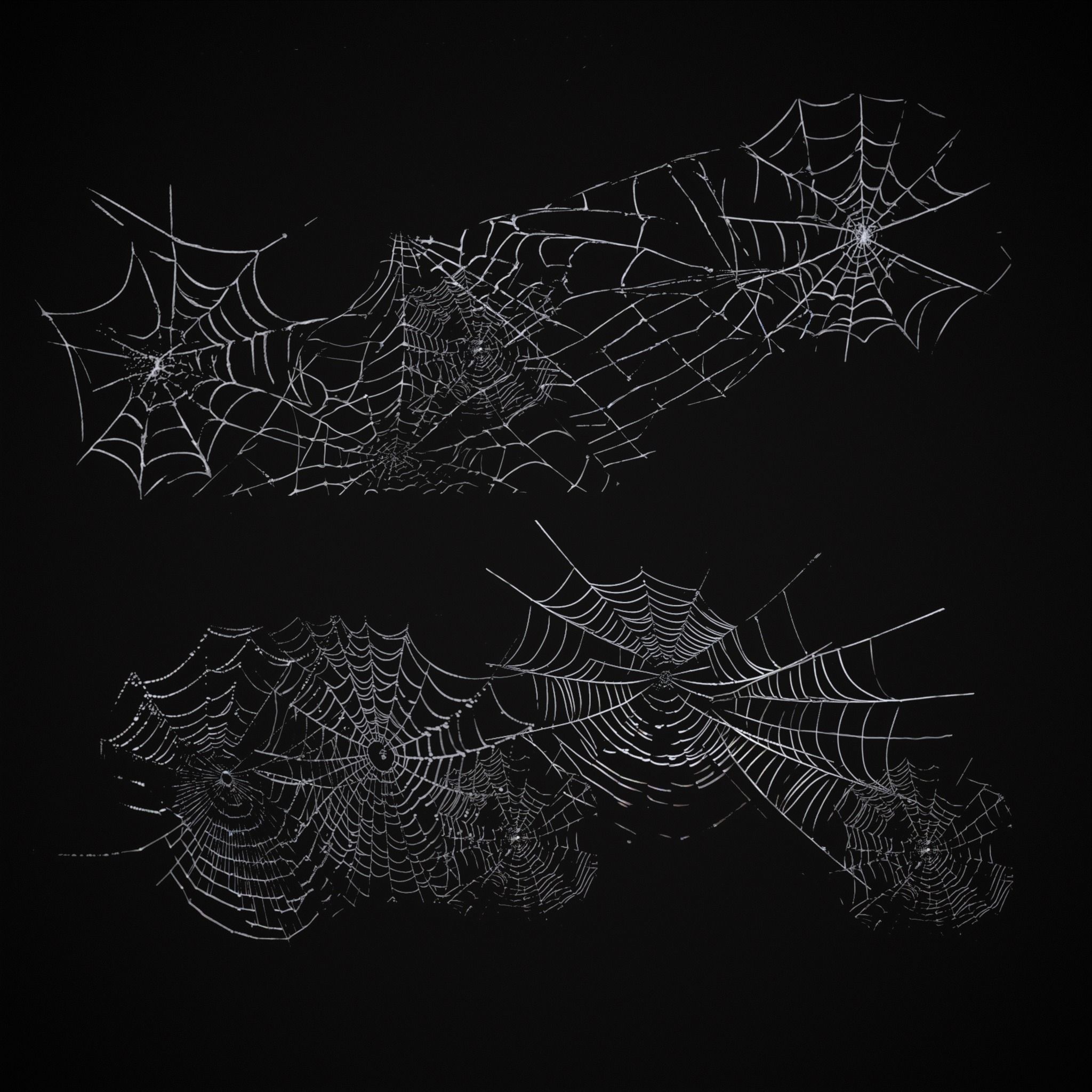Spider Webs Packs One and Two 3D Model Collection_9