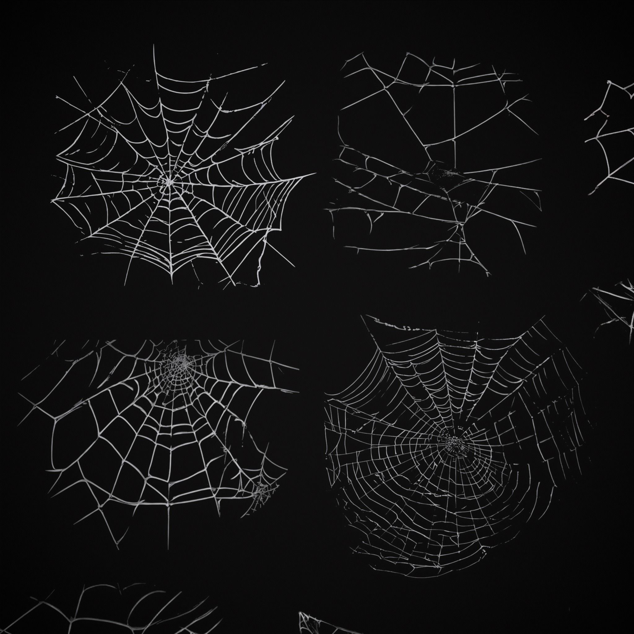 Spider Webs Packs One and Two 3D Model Collection_42