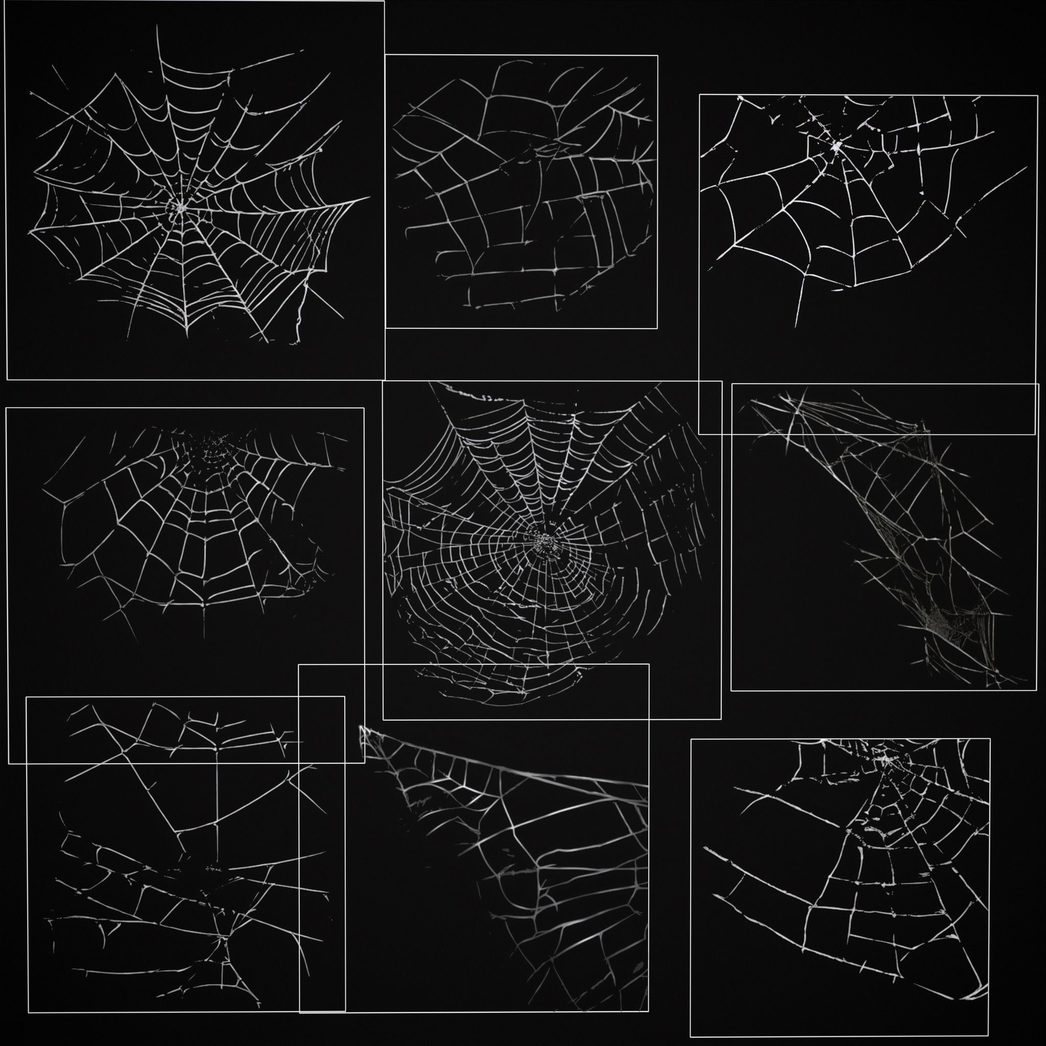 Spider Webs Packs One and Two 3D Model Collection_31
