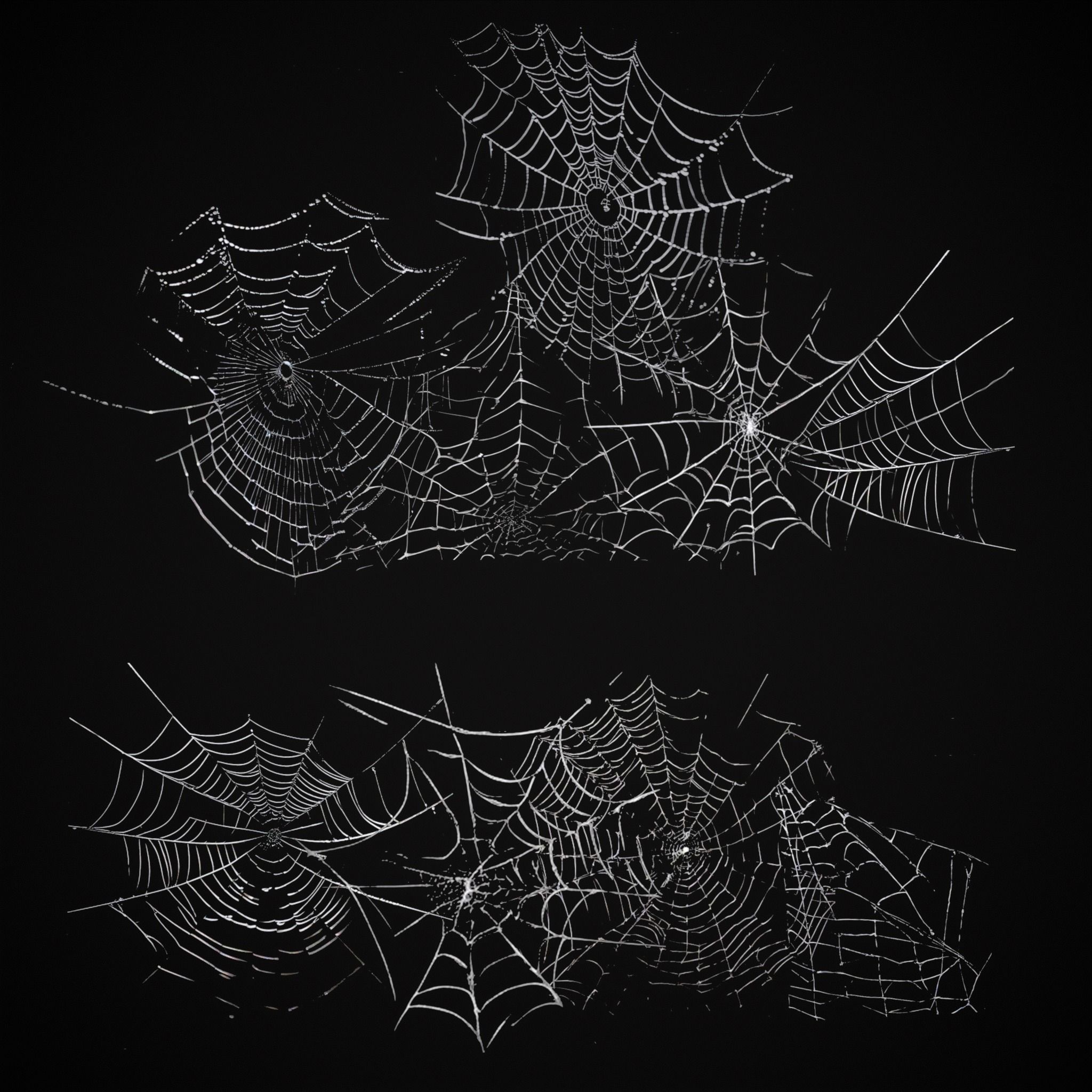 Spider Webs Packs One and Two 3D Model Collection_7