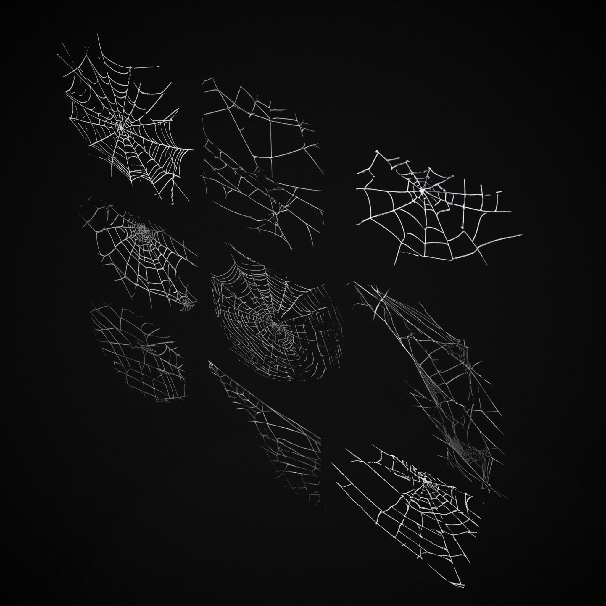 Spider Webs Packs One and Two 3D Model Collection_36