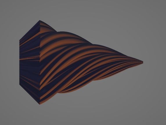 Christmas tree candle 3D print model_3