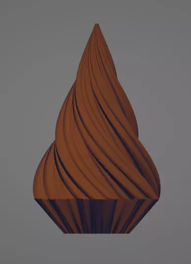 Christmas tree candle 3D print model_0