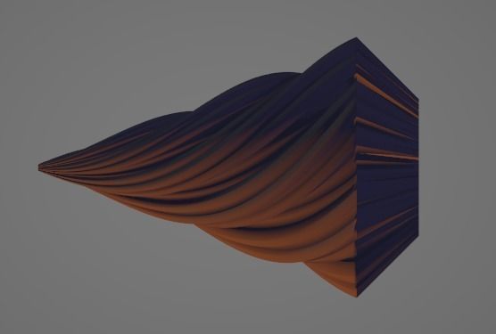 Christmas tree candle 3D print model_2